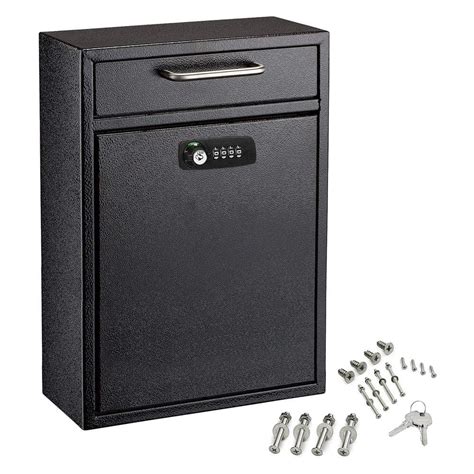 steel wall mount drop box|wall mounted lockable drop boxes.